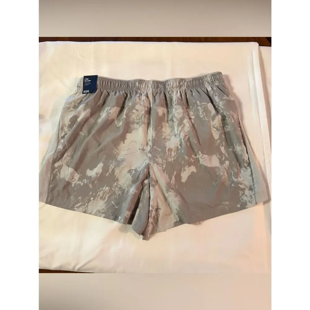 NWT DSG Men’s 2XL 5” Stride Run Shorts Swirl Tiptoe Athletic Lined
